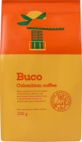 Кофе натуральный жареный молотый Colombian coffee Buco м/у 200г