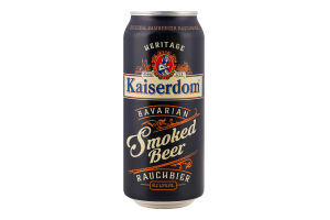 Пиво 0.44л 5.3% темне нефільтроване неосвітлене пастеризоване Rauchbier Smoked beer Bavarian Kaiserdom з/б