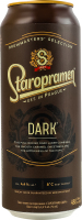 Пиво 480мл 4.4% темное пастеризованное Dark Staropramen ж/б