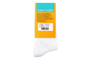 Шкарпетки унісекс Веселка білі з малюнком р.25-27 1958 Krazy Sox