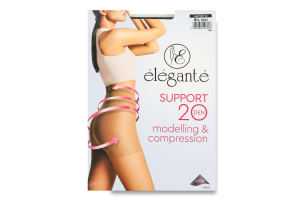 Колготки женские Elegante Support Modelling&Compression 20den 4 nero