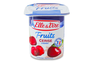 Десерт молочный 2.3% c вишней Fruits Elle&Vire ст 125г