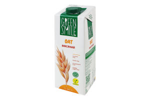 Напій вівсяний ультрапастеризований збагачений кальцієм Green Smile т/п 1л