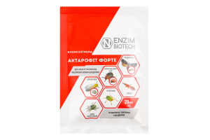 Біоінсектицид Актарофіт Форте д/захисту рослин від поширених комах-шкідників 20мл Ензим Біотех
