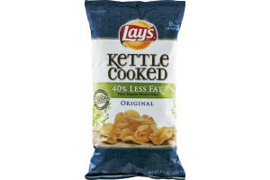 Lay's Kettle Cooked 40% Less Fat Original Potato Chips