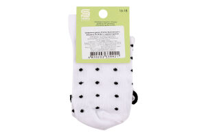 Шкарпетки Premier socks вис рюш чорн горох р16-18