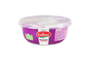 Сир свіжий Маскарпоне безлактозний 80% Гальбані (Стаканчик 0,250)