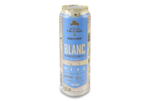 Пиво 0.568л 5% пшеничне ароматизоване пастеризоване Blanc Volfas Engelman з/б