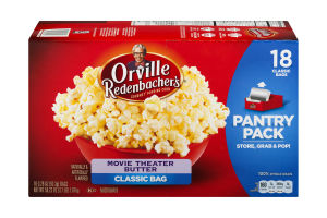 Orville Redenbacher's Gourmet Popping Corn Movie theater Butter Classic Bag - 18 CT