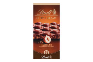 Шоколад молочний з фундуком Extra creamy Lindt к/у 80г