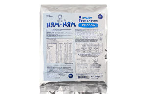 Каша безмолочная для детей от 6мес быстрого приготовления Рисовая Ням-ням м/у 150г