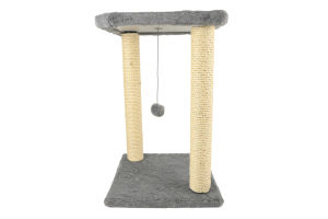 Дряпка-будинок д/котів Сімба 2 сіра сизаль 33*33*44см Lucky Pet