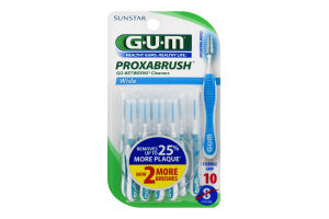 GUM Proxabrush Go-Betweens Cleaners Wide - 10 CT