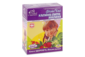 Фіточай Ключі Здоров"я Калина, липа, малина пакет 1,5 г №20