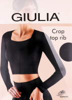Футболка жіноча Giulia Crop top Rib emerald