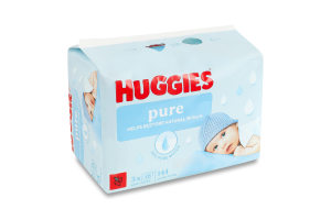 Серветки вологі дитячі Pure Huggies 3х48шт