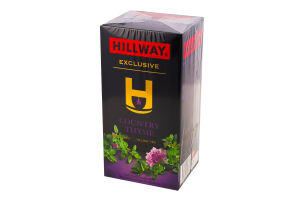 Чай черный байховый мелкий с чабрецом Country thyme Exclusive Hillway к/у 25х1.5г