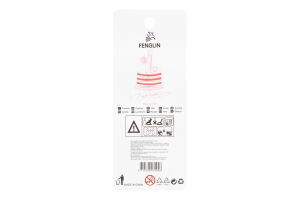 Свічка-цифра срібло 9.5см №KYYW144 П'ять Fenglin 1шт