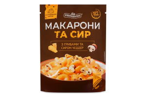 Макароны с грибами и сыром Чеддер Pripravka д/п 150г
