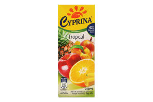 Сік тропічний 0,25л т/п Cyprina