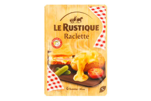 Сыр 50% полутвердый ломтиками Раклет Le Rustique лоток 140г