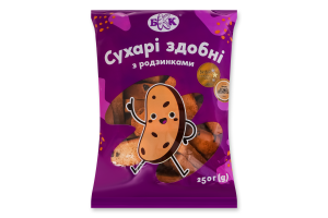 Сухари сдобные с изюмом БКК м/у 250г
