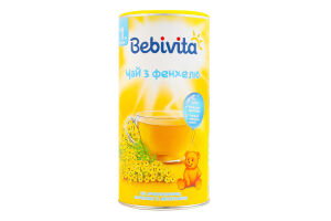 Чай для дітей від 1тиж швидкорозчинний з фенхелю Bebivita тубус 200г