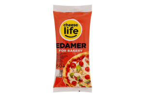 Продукт білково-жировий Cheese Life Edamer 0,15кг брусок флоу-пак