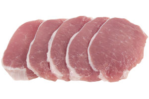 Center Cut Boneless Thin Pork Chops - 5 ct