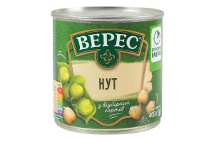 Нут стерилізований Верес з/б 400г