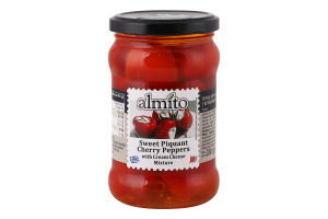 Перец черри сладко-пикантный со сливочным сыром Almito с/б 280г