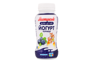 Йогурт 1.5% для дітей від 8міс з наповнювачем фруктовим Чорниця Яготинське для дiтей п/пл 185г