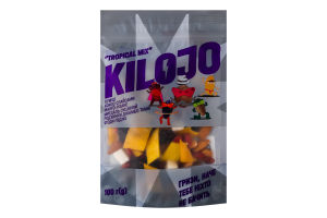 Суміш кокос, манго, мигдаль, родзинки Джамбо, ягоди годжі Tropical mix Kilojo д/п 100г