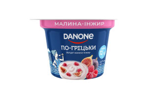 Йогурт 3.5% с наполнителем Малина-инжир По-гречески Danone ст 150г
