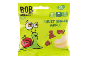 Снек фруктовый для детей от 12мес Apple Baby Bob Snail м/у 20г