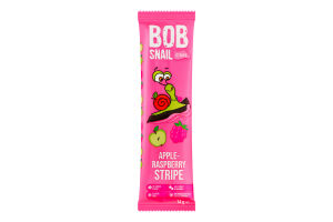 Конфета фруктово-ягодная Apple-raspberry Stripe Bob Snail м/у 14г