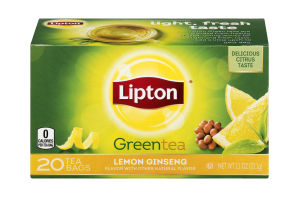 Lipton Greentea Lemon Ginseng - 20 CT