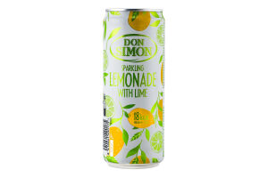 Напиток безалкогольный соковый среднегазированный со вкусом лайма Lemonade Don Simon ж/б 330мл