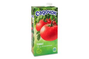 Сок с мякотью стерилизованный Томат Садочок т/п 0.95л