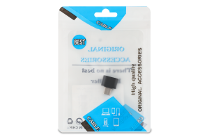 Адаптер USB Type-C чорний Хоко.