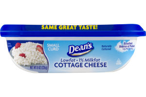 Dean's Lowfat 1% Milkfat Cottage Cheese Small Curd