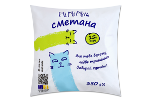 Сметана 15% Mimimilk м/у 350г