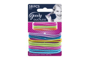 Goody Ouchless No Metal Elastics - 18 CT