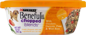 Purina Beneful Dog Food Chopped Blends Chicken, Carrots, Peas & Wild Rice