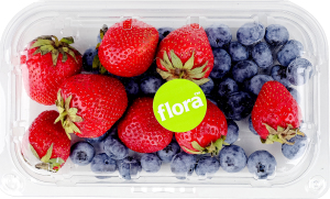 Микс ягодный Клубника-голубика Flora лоток 250г