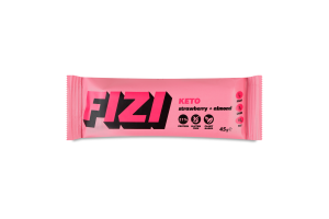 Батончик протеїновий Полуниця + мигдаль Keto Fizi м/у 45г