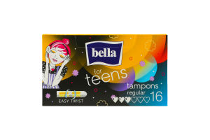 Тампони For teens regular 16шт Bella