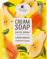 Крем-мило рідке Зволожуюча груша з гліцерином 1,5л д/п Лінія краси