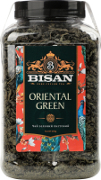 Чай Oriental Green зелений листовий 250г пл/банка Bisan