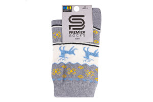Шкарпетки чоловічі Premier socks ЕКО.вис.махр.олені р.25,27,29 в асорт. Арт.3498